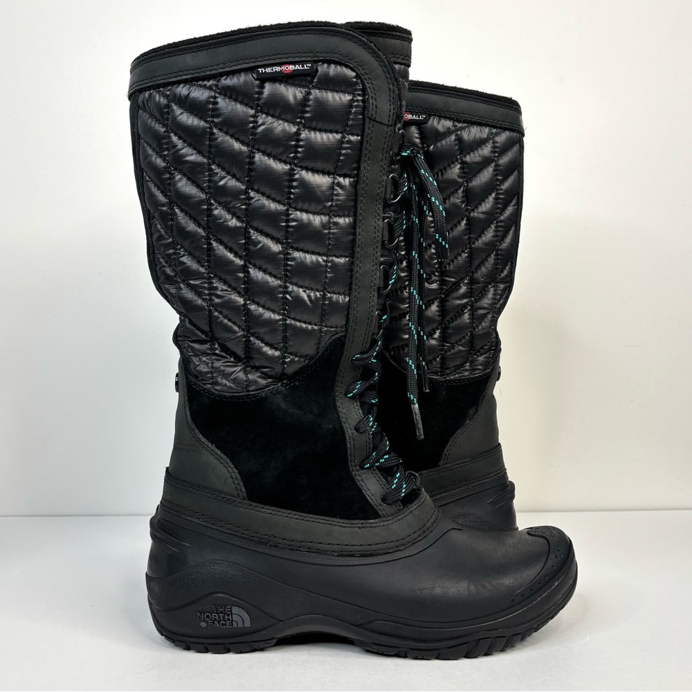The North Face Thermoball CXR8 Quilted Waterproof Utility Ski Snow Boots Size 6